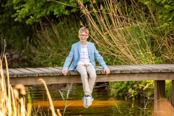 Communiefoto in de studio bij Fotostudio Smitz in Eeklo