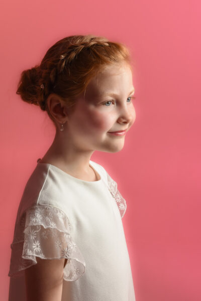 Communiefoto in de studio bij Fotostudio Smitz in Eeklo