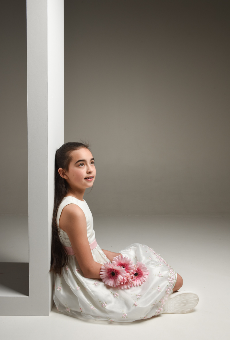 Communiefoto in de studio bij Fotostudio Smitz in Eeklo