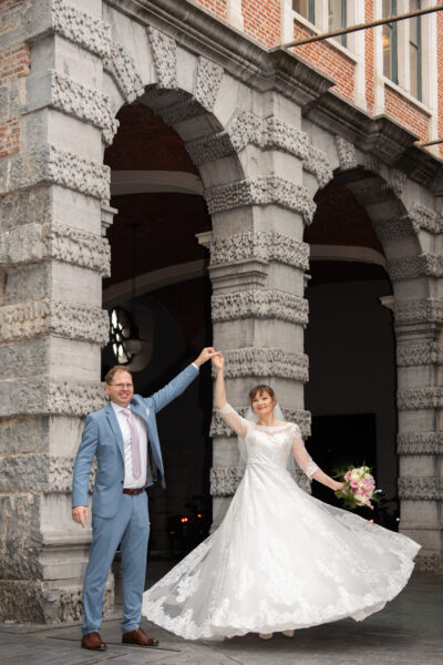 Huwelijksfotografie op locatie door Fotostudio Smitz in Eeklo