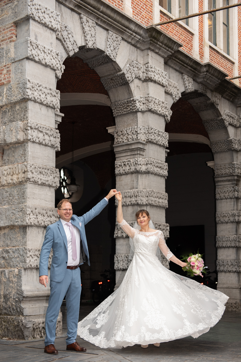 Huwelijksfotografie op locatie door Fotostudio Smitz in Eeklo