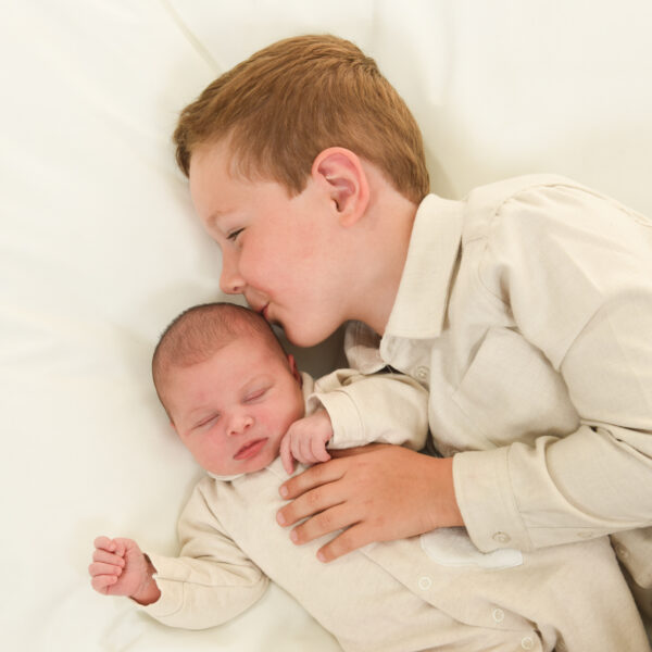 Newborn- en zwangerschapsfotografie in de studio bij Fotostudio Smitz in Eeklo