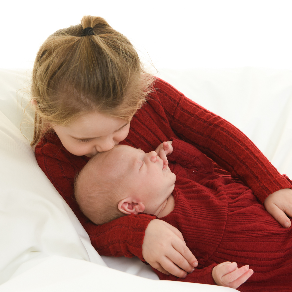 Newborn- en zwangerschapsfotografie in de studio bij Fotostudio Smitz in Eeklo